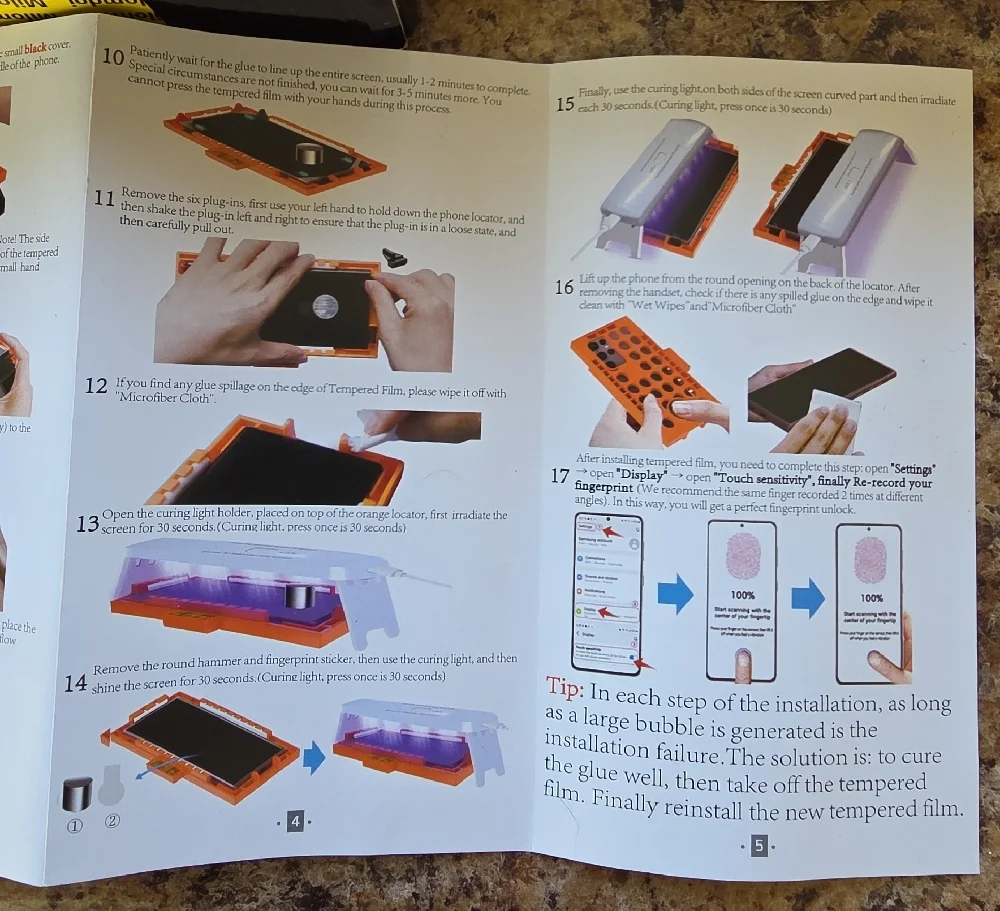 Glass Screen Protector Kit for Samsung 22 Ultra Phone